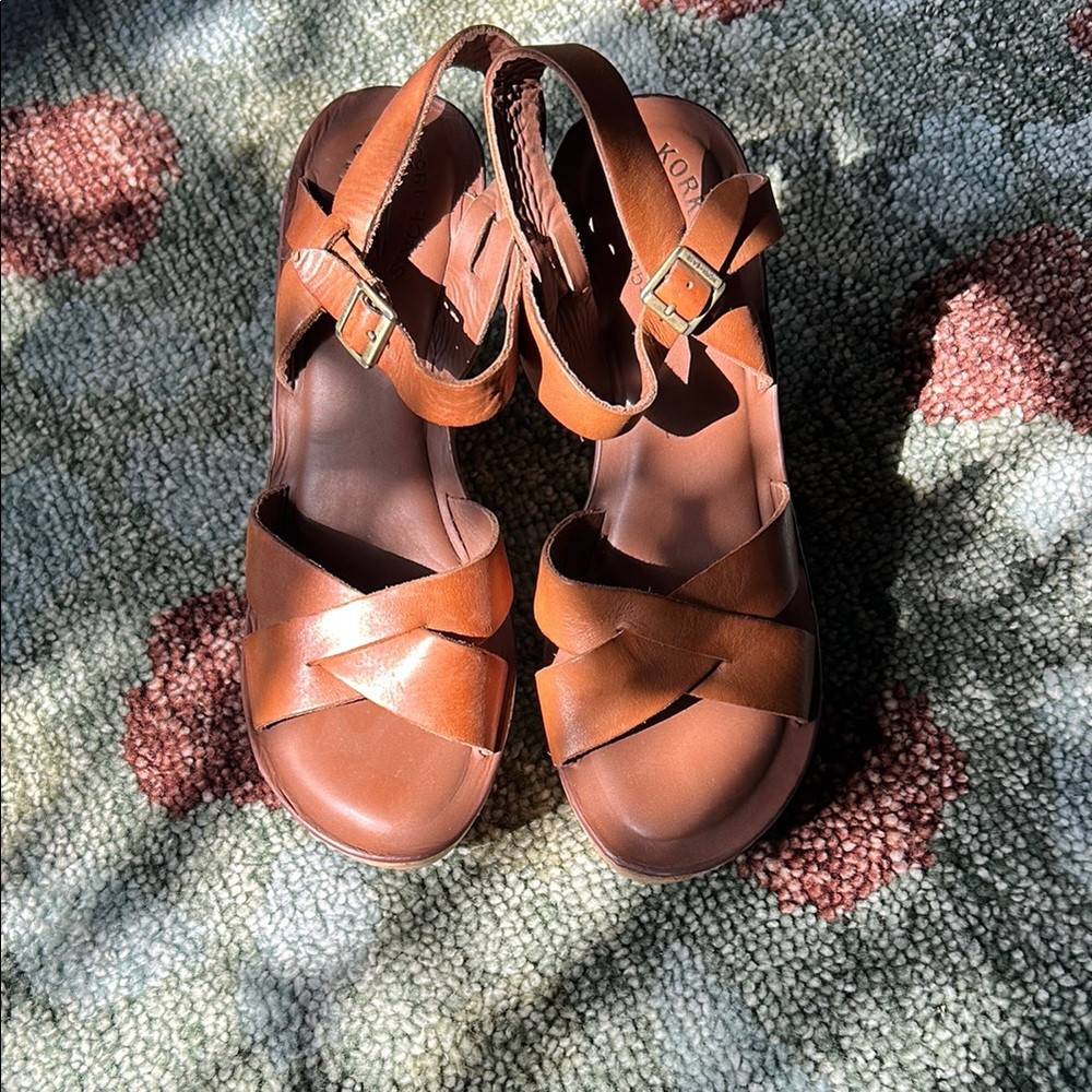 Kork-Ease Women's Brown Sandals 4 inch